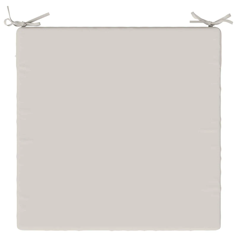Seat Cushions SOEST 4 pcs 100% Polyester White 60 x 60 x 5 cm