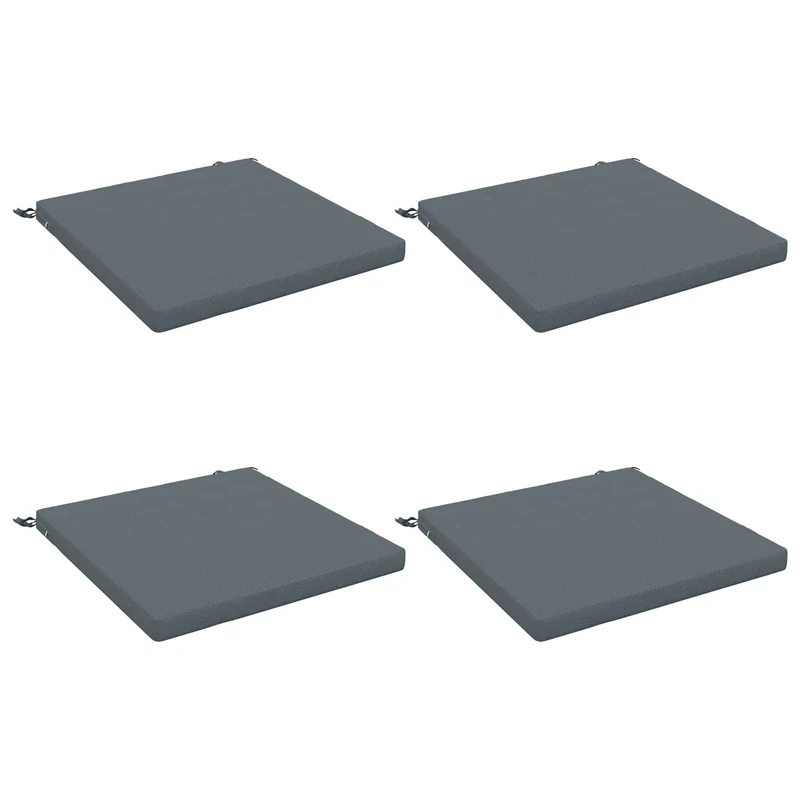 Seat Cushions SOEST 4 pcs 100% Polyester Blue 60 x 60 x 5 cm