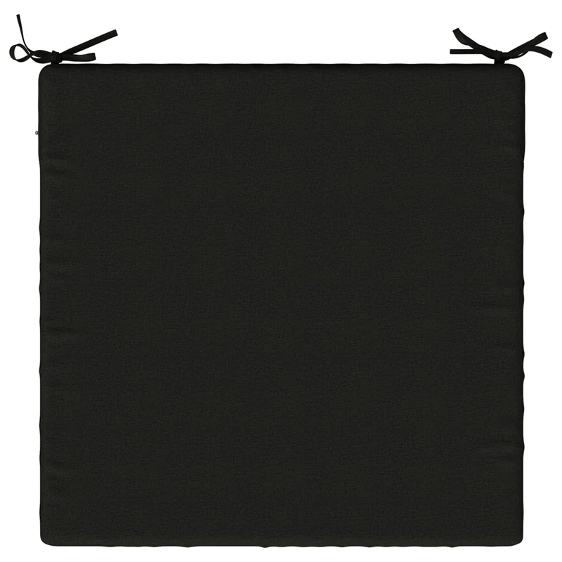 Seat Cushions SOEST 4 pcs 100% Polyester Black 60 x 60 x 5 cm