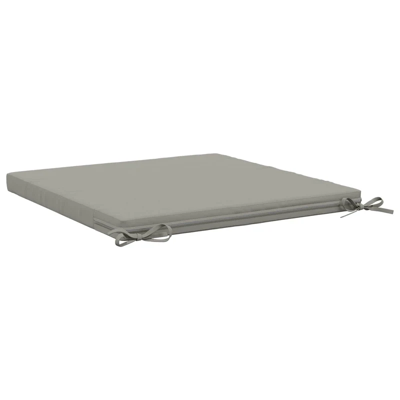 Seat Cushions SOEST 4 pcs 100% Polyester Grey 70 x 70 x 5 cm