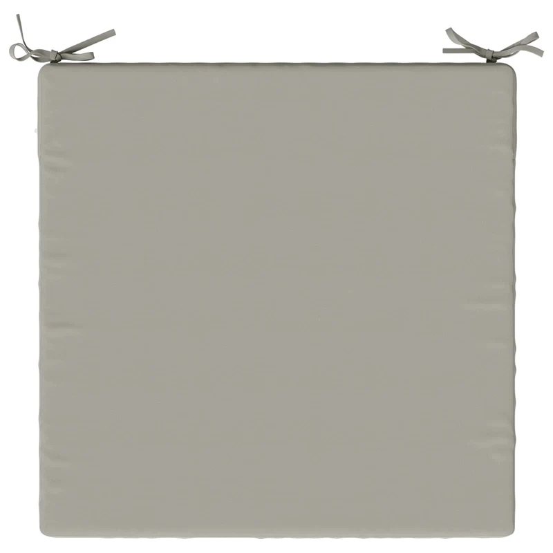 Seat Cushions SOEST 4 pcs 100% Polyester Grey 70 x 70 x 5 cm