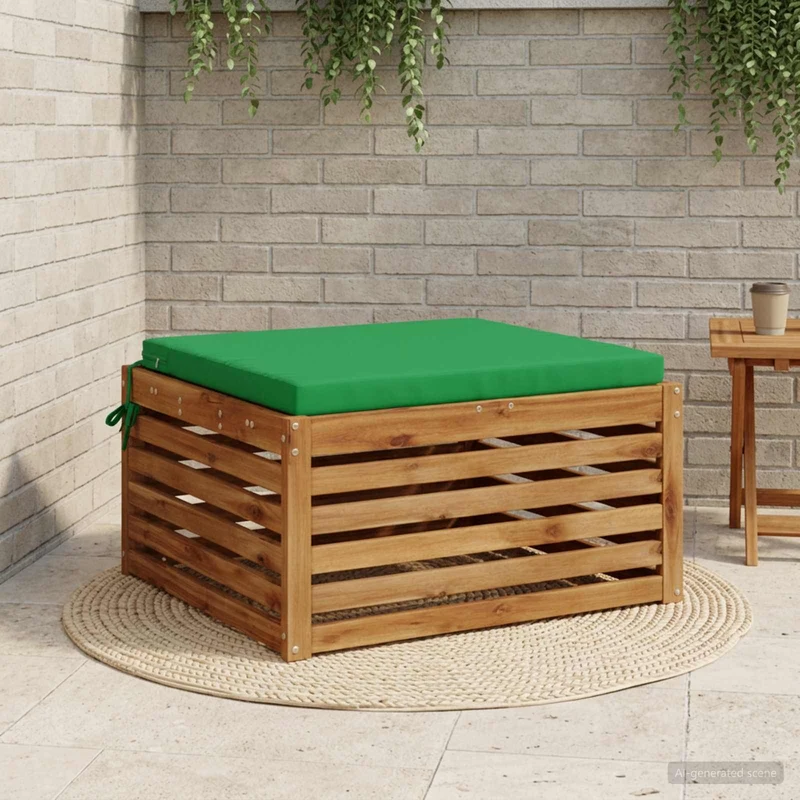 Seat Cushions SOEST 100% Polyester Green 70 x 70 x 5 cm