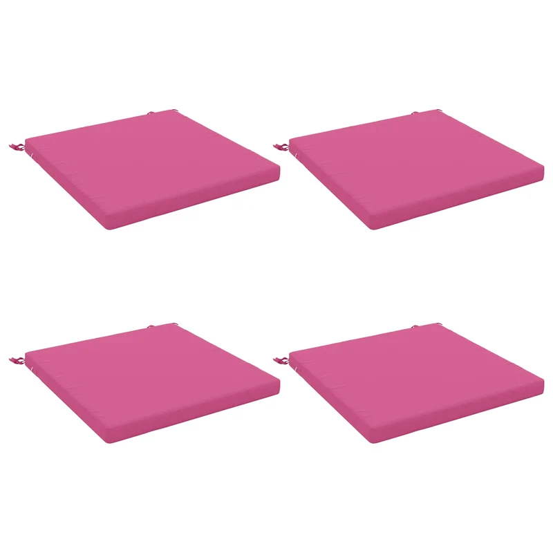 Seat Cushions SOEST 4 pcs 100% Polyester Pink 70 x 70 x 5 cm
