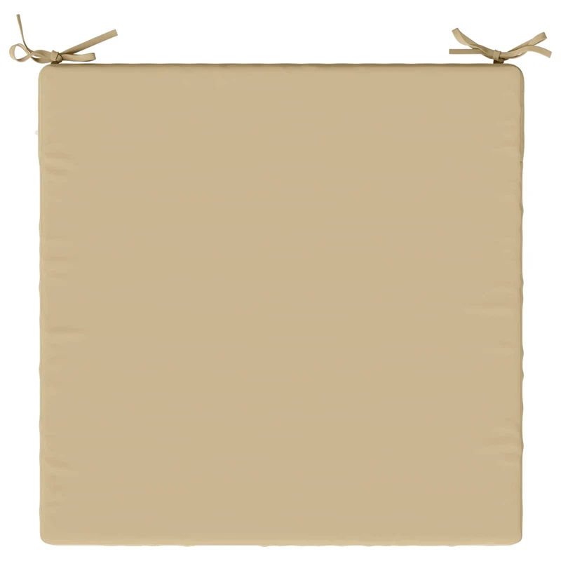 Seat Cushions SOEST 4 pcs 100% Polyester Beige 60 x 60 x 5 cm