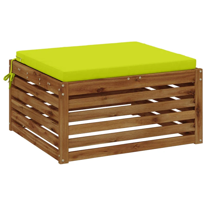 Seat Cushions SOEST 100% Polyester Bright Green 60 x 60 x 5 cm