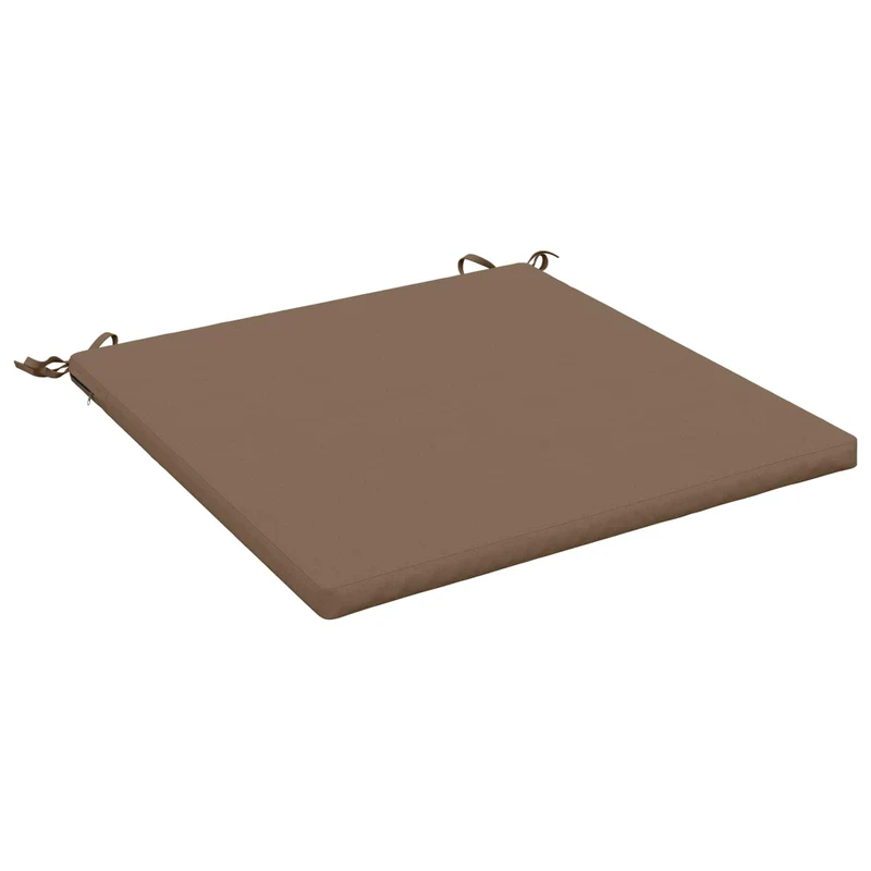 Seat Cushions SOEST 100% Polyester Taupe 80 x 80 x 3 cm
