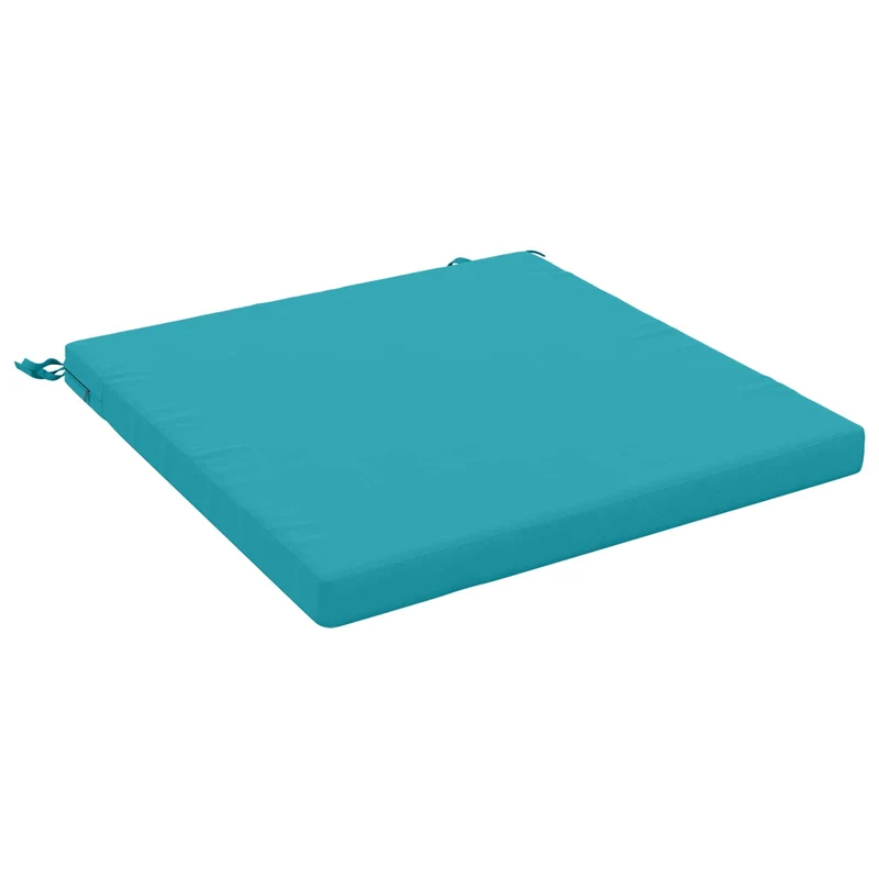 Seat Cushions SOEST 100% Polyester Turquoise 70 x 70 x 5 cm
