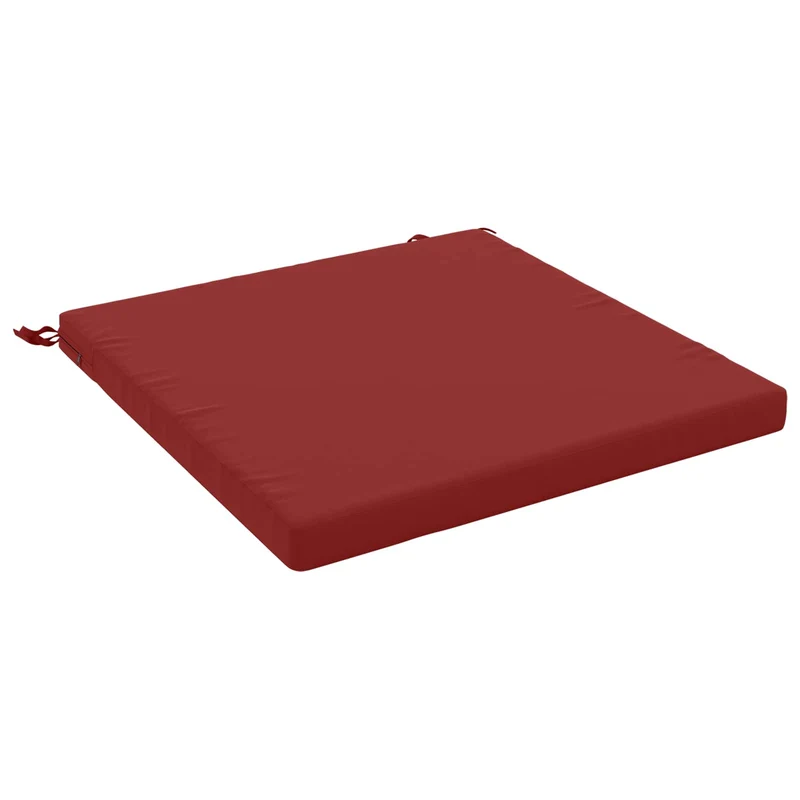 Seat Cushions SOEST 100% Polyester Wine Red 70 x 70 x 5 cm