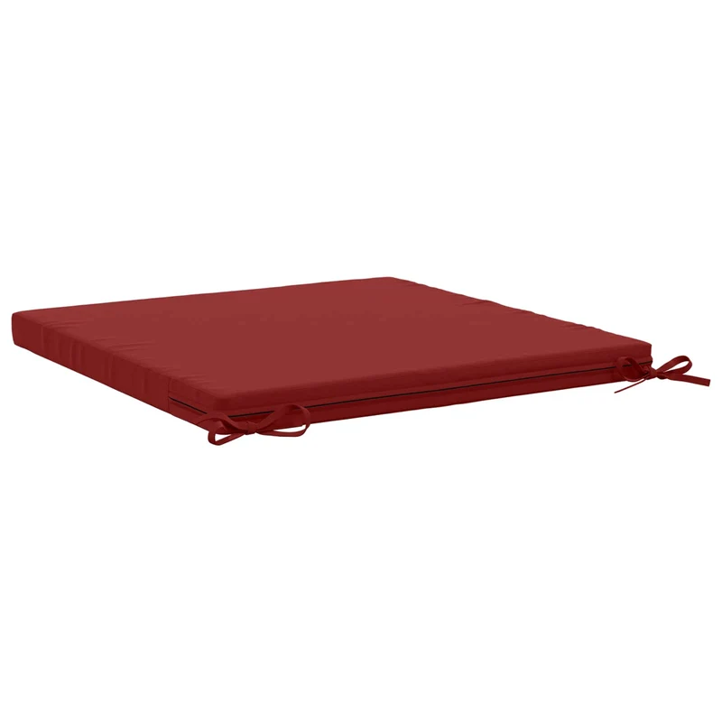 Seat Cushions SOEST 100% Polyester Wine Red 70 x 70 x 5 cm
