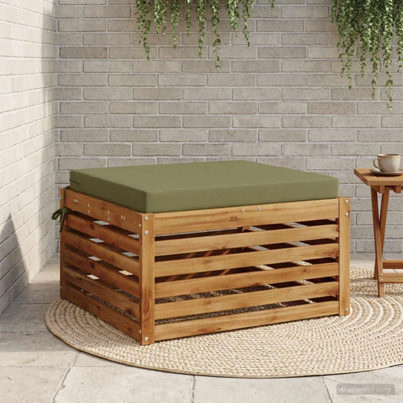 Seat Cushions SOEST 100% Polyester Olive Green 70 x 70 x 7 cm