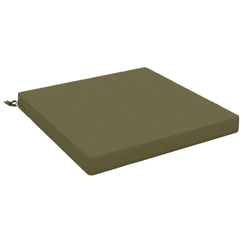 Seat Cushions SOEST 100% Polyester Olive Green 70 x 70 x 7 cm