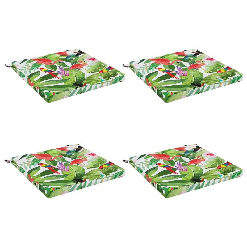 Seat Cushions SOEST 4 pcs 100% Polyester Multicolour