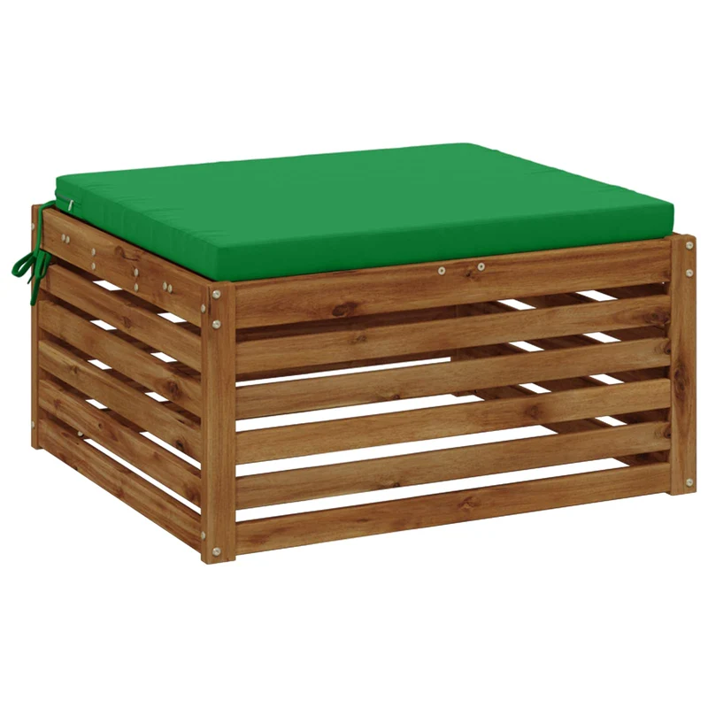 Seat Cushions SOEST 100% Polyester Green 60 x 60 x 5 cm