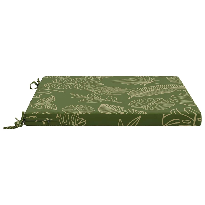 Seat Cushions SOEST 100% Polyester Leaf Design 60 x 60 x 5 cm