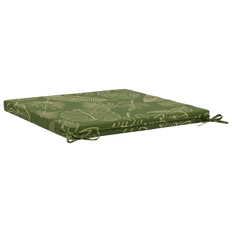 Seat Cushions SOEST 100% Polyester Leaf Design 60 x 60 x 5 cm