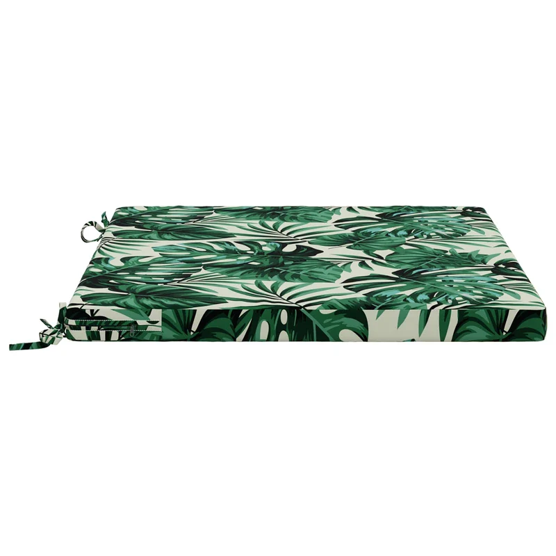 Seat Cushions SOEST 100% Polyester Leaf Pattern 60 x 60 x 5 cm