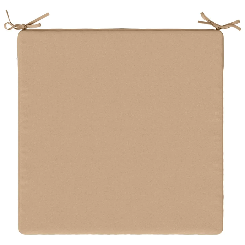 Seat Cushions SOEST 4 pcs 100% Polyester Sand 80 x 80 x 3 cm