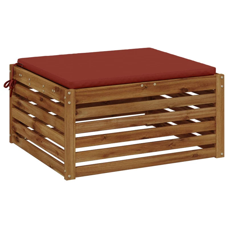 Seat Cushions SOEST 100% Polyester Red 80 x 80 x 3 cm
