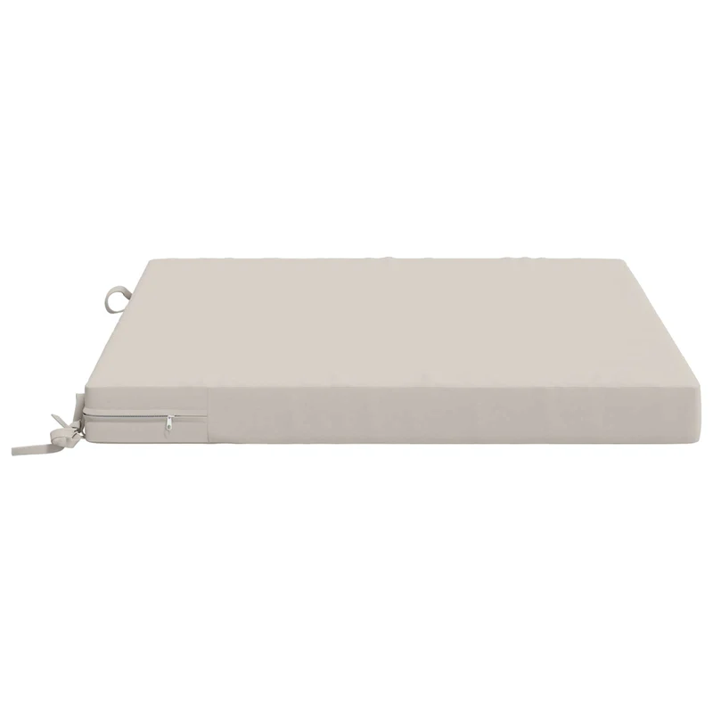 Seat Cushions SOEST 100% Polyester White 70 x 70 x 7 cm