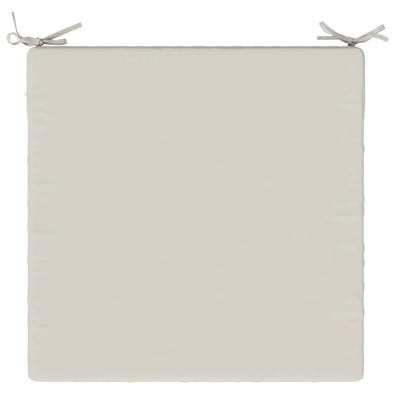 Seat Cushions SOEST 100% Polyester White 70 x 70 x 7 cm