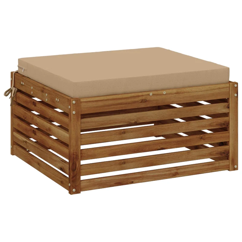 Seat Cushions SOEST 100% Polyester Sand 70 x 70 x 7 cm