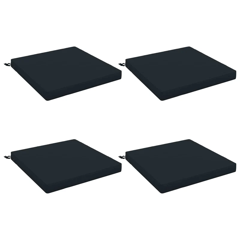 Seat Cushions SOEST 4 pcs 100% Polyester Dark Blue
