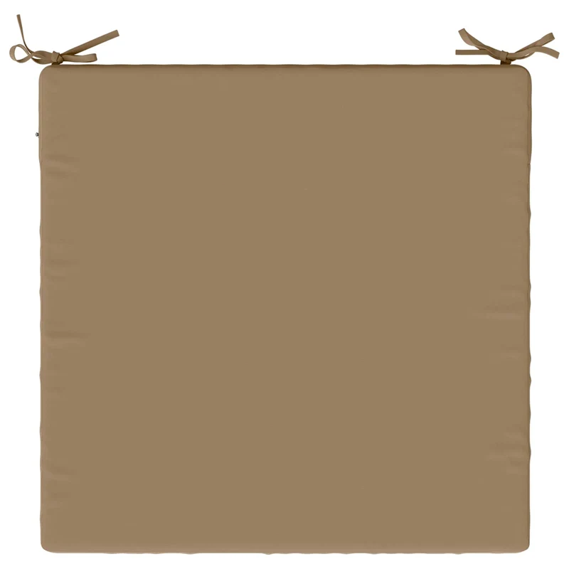 Seat Cushions SOEST 4 pcs 100% Polyester Taupe 60 x 60 x 5 cm