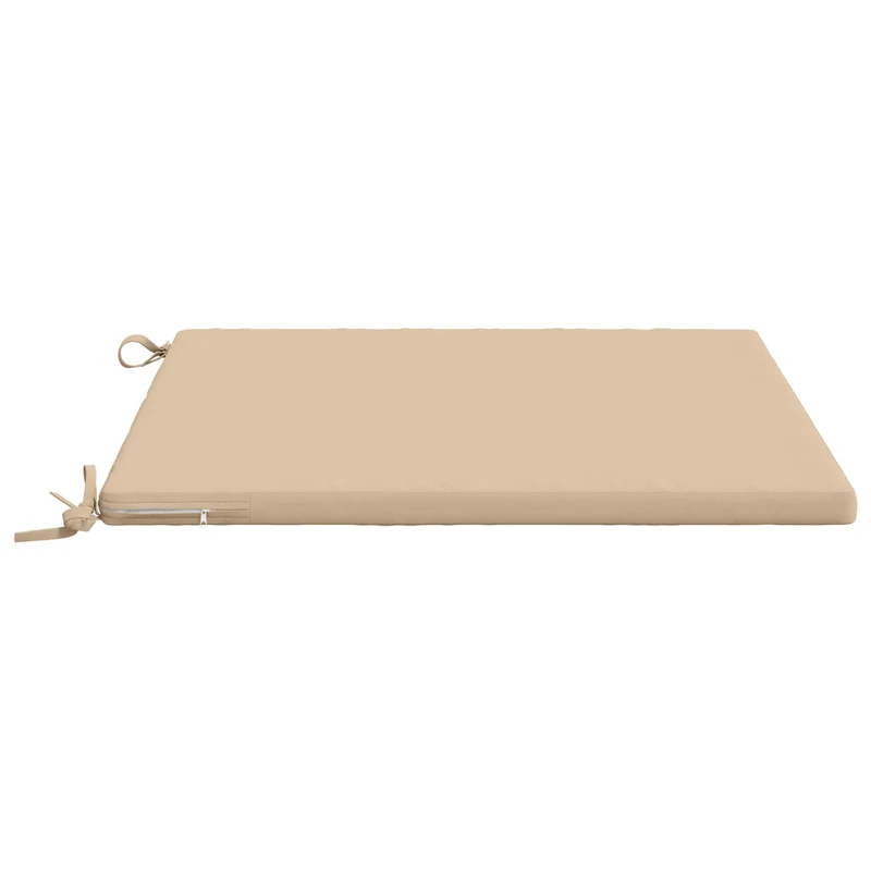 Seat Cushions SOEST 4 pcs 100% Polyester Cream 80 x 80 x 3 cm