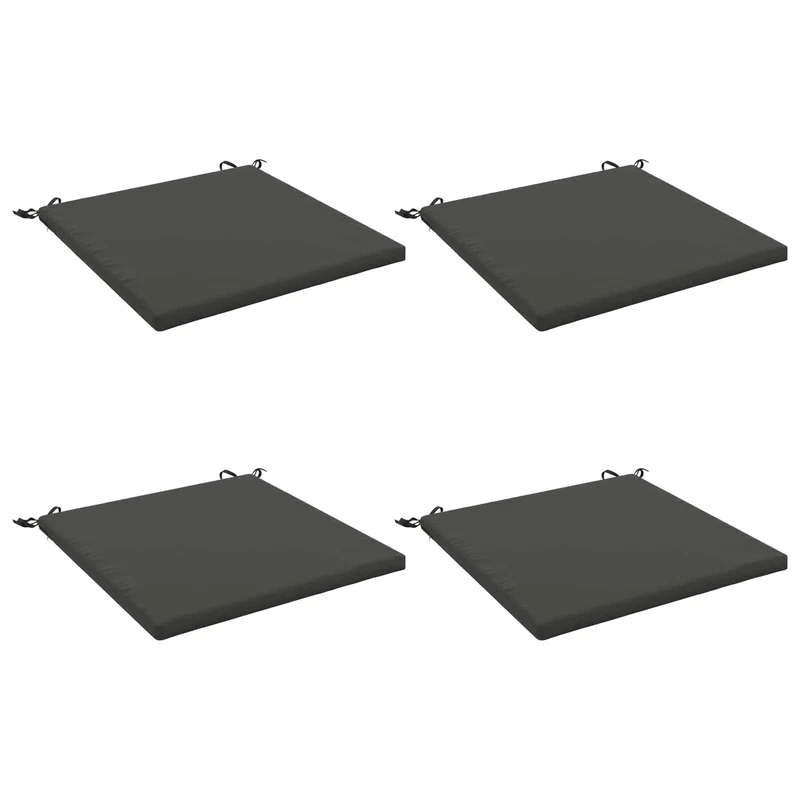 Seat Cushions SOEST 4 pcs 100% Polyester Anthracite