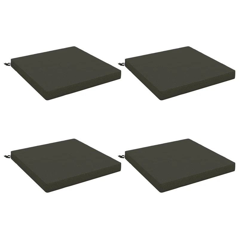 Seat Cushions SOEST 4 pcs 100% Polyester Anthracite