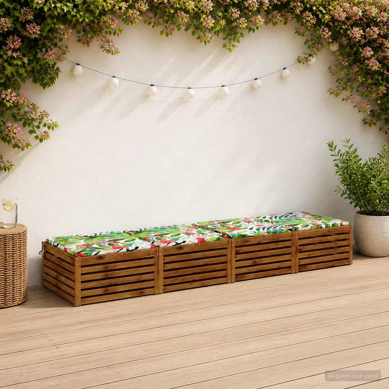 Seat Cushions SOEST 4 pcs 100% Polyester Multicolour