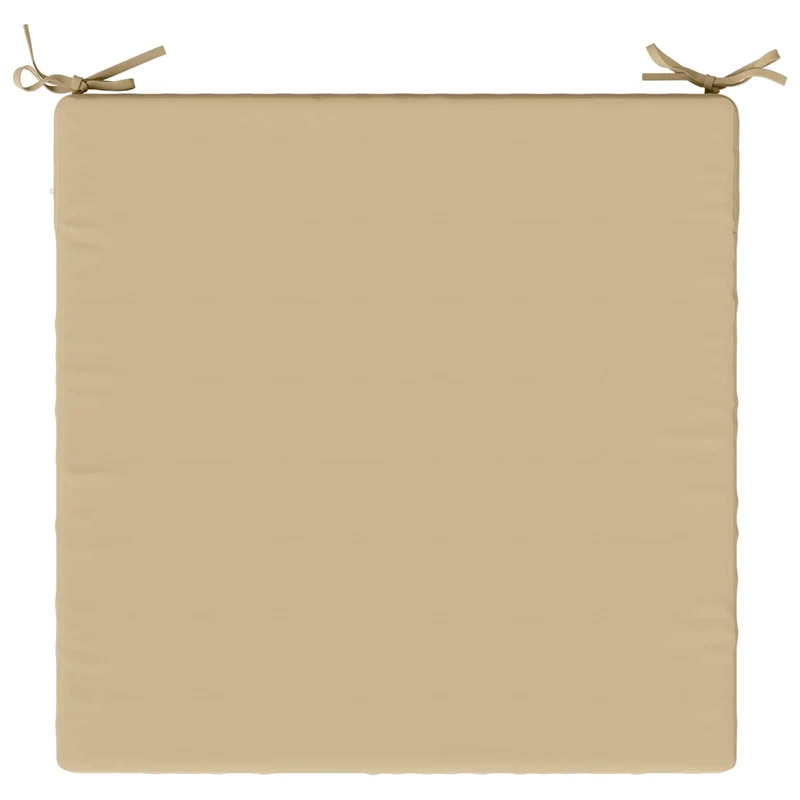Seat Cushions SOEST 4 pcs 100% Polyester Beige 70 x 70 x 7 cm