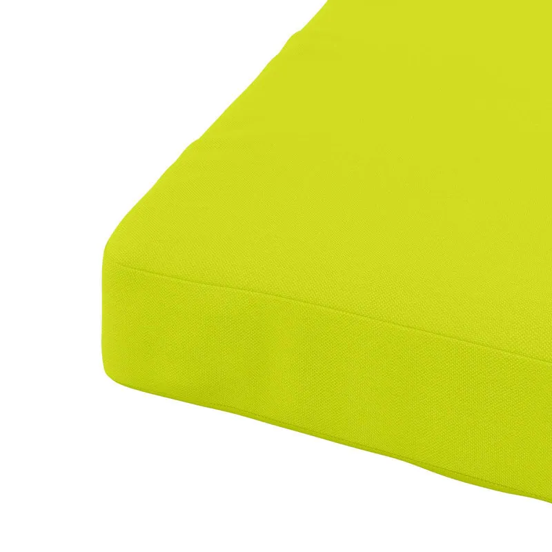 Seat Cushions SOEST 100% Polyester Bright Green 70 x 70 x 7 cm