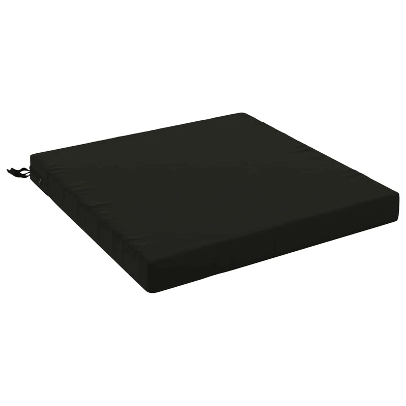 Seat Cushions SOEST 100% Polyester Black 70 x 70 x 7 cm