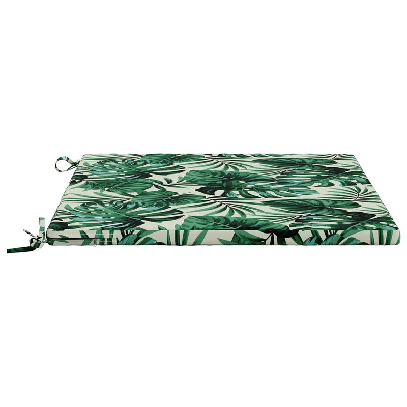 Seat Cushions SOEST 4 pcs 100% Polyester Leaf Pattern