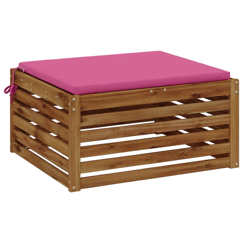 Seat Cushions SOEST 100% Polyester Pink 80 x 80 x 3 cm
