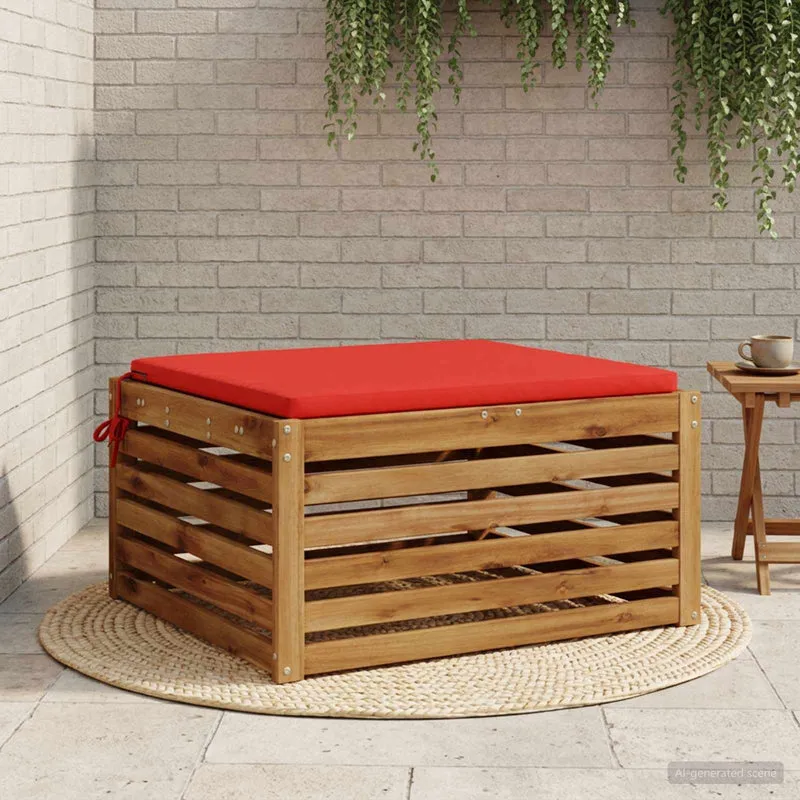 Seat Cushions SOEST 100% Polyester Red 80 x 80 x 3 cm