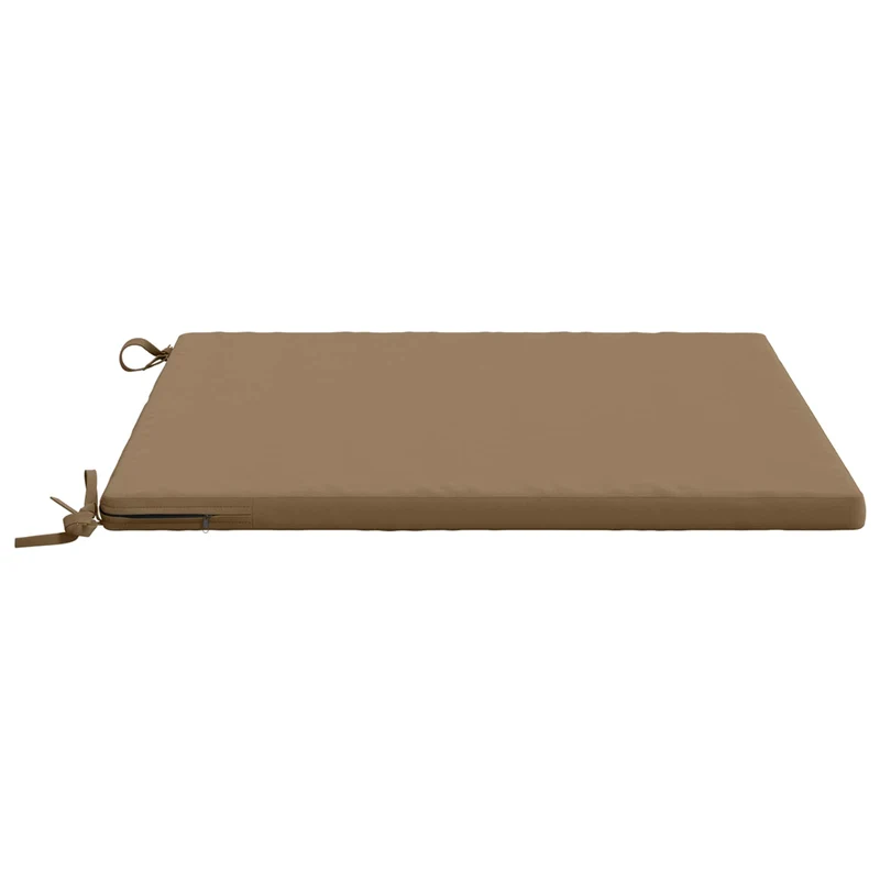 Seat Cushions SOEST 100% Polyester Taupe 80 x 80 x 3 cm