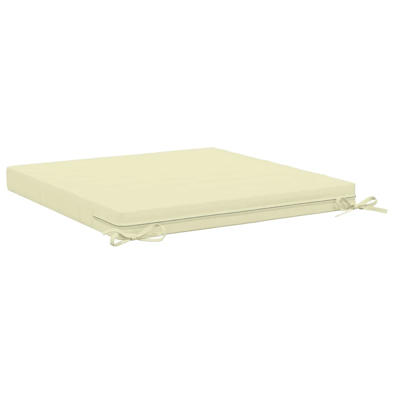 Seat Cushions SOEST 100% Polyester Cream 70 x 70 x 7 cm