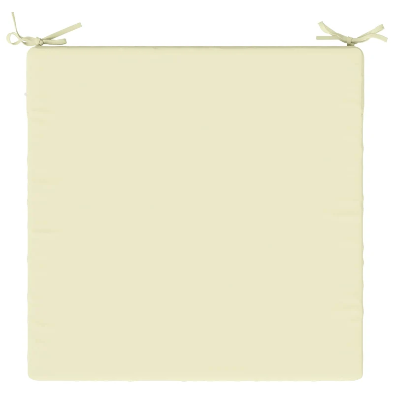 Seat Cushions SOEST 4 pcs 100% Polyester Cream 70 x 70 x 7 cm