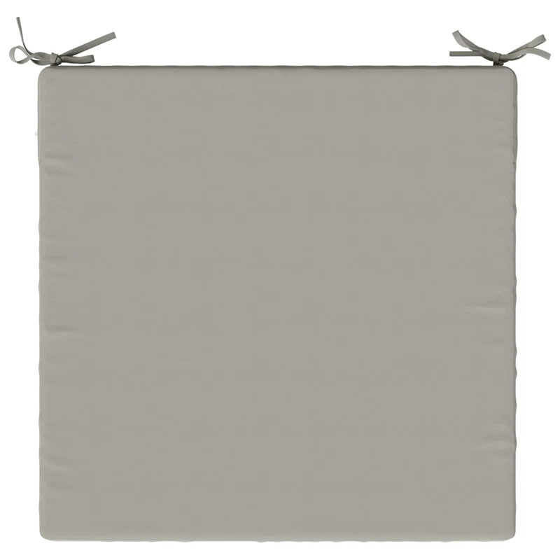 Seat Cushions SOEST 100% Polyester Grey 70 x 70 x 7 cm