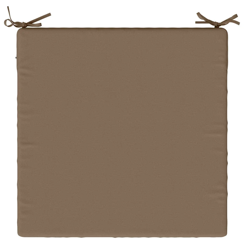 Seat Cushions SOEST 4 pcs 100% Polyester Taupe 80 x 80 x 5 cm