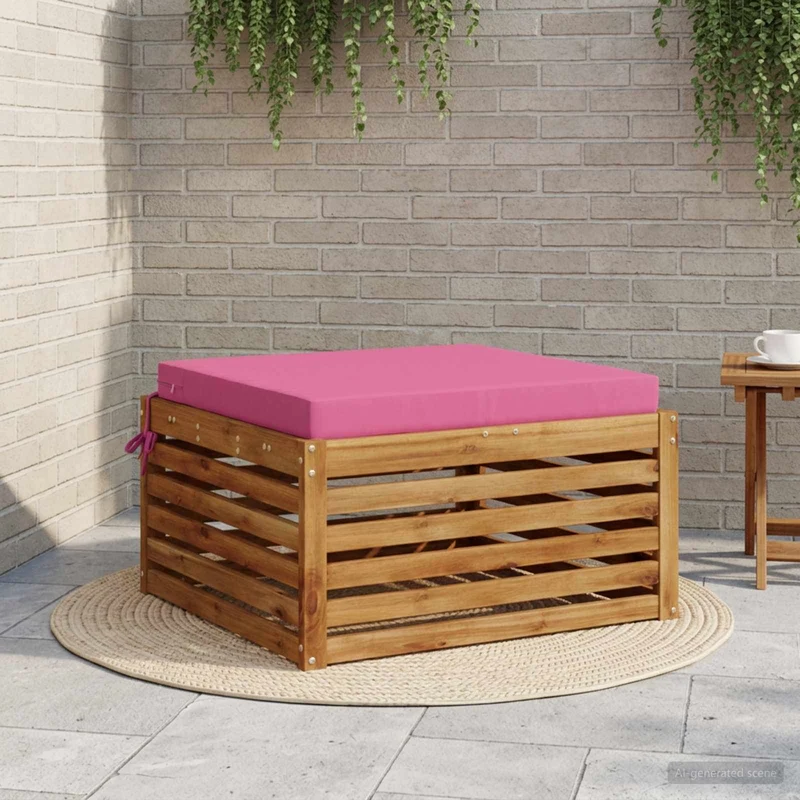 Seat Cushions SOEST 100% Polyester Pink 70 x 70 x 7 cm