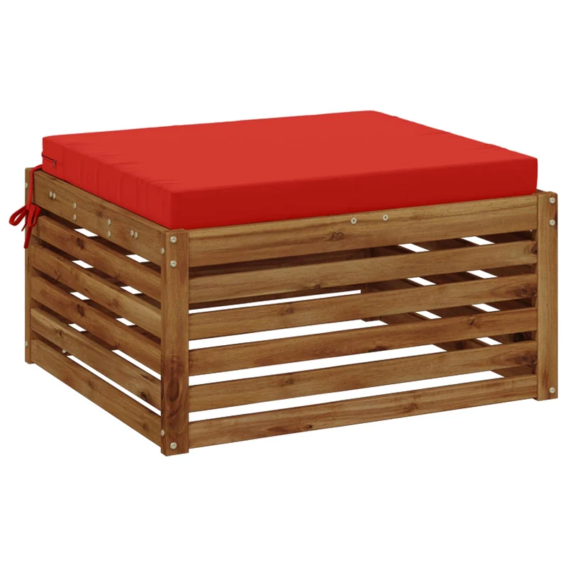 Seat Cushions SOEST 100% Polyester Red 70 x 70 x 7 cm
