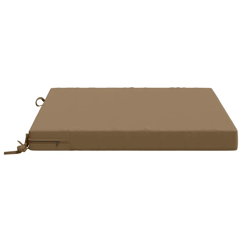 Seat Cushions SOEST 4 pcs 100% Polyester Taupe 70 x 70 x 7 cm