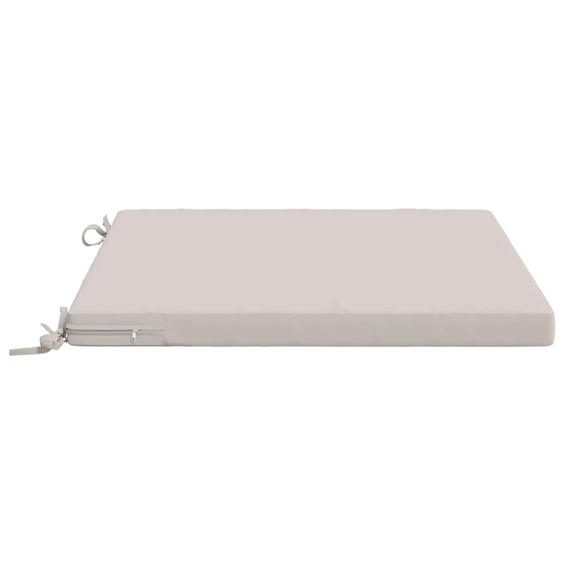 Seat Cushions SOEST 4 pcs 100% Polyester White 80 x 80 x 5 cm