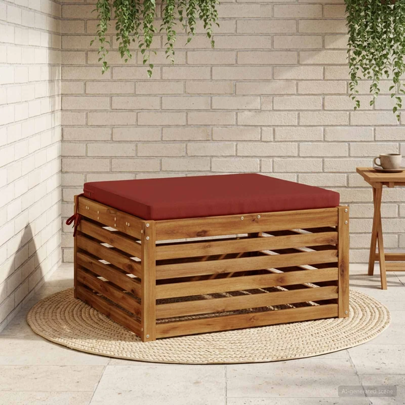 Seat Cushions SOEST 100% Polyester Red 80 x 80 x 5 cm