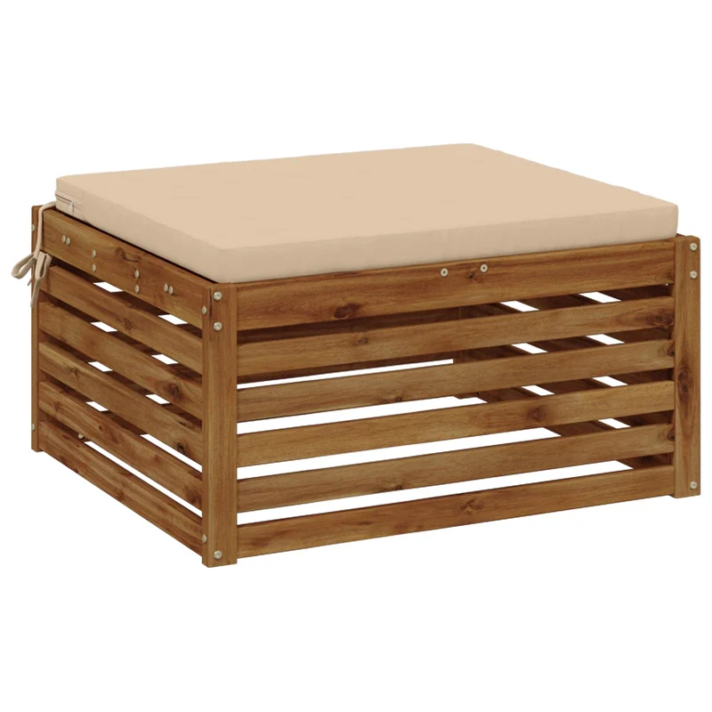 Seat Cushions SOEST 100% Polyester Cream 80 x 80 x 5 cm