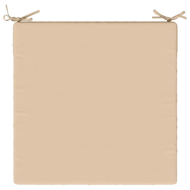 Seat Cushions SOEST 4 pcs 100% Polyester Cream 80 x 80 x 5 cm