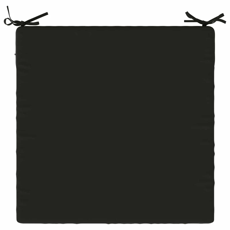 Seat Cushions SOEST 4 pcs 100% Polyester Black 80 x 80 x 5 cm